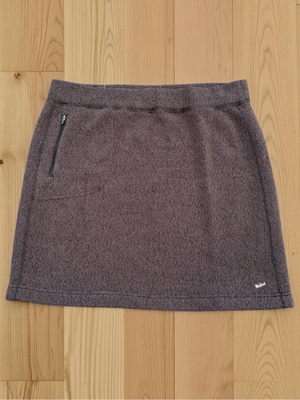 Woolrich Fleece Skirt Women’s Large Brown Outdoor Hiking Zip Pocket